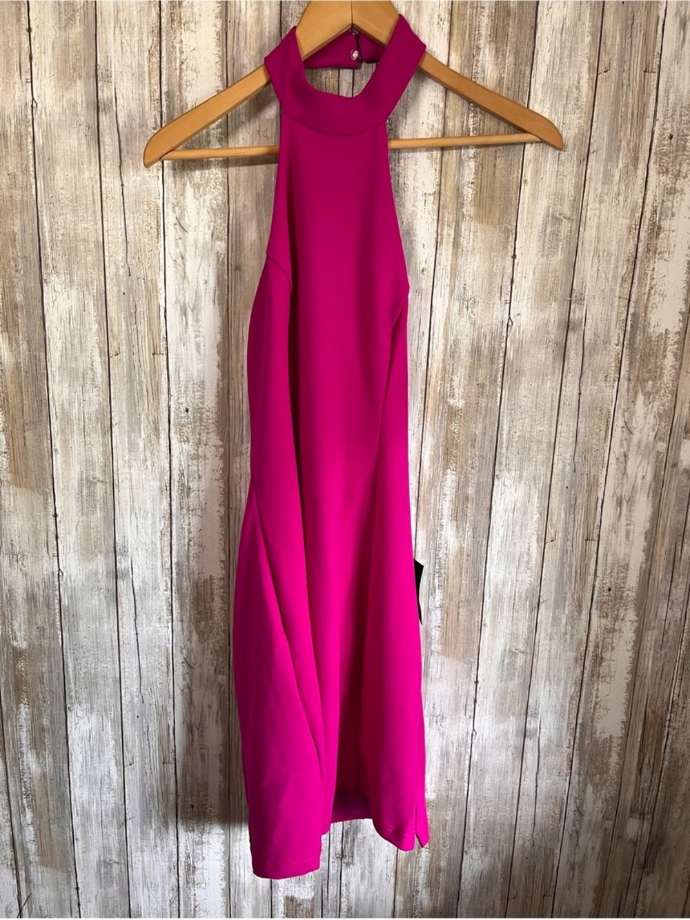 Lulus Hot Pink Halter Open Back Bodycon Mini Dress NWT Size Small - Picture 2 of 6